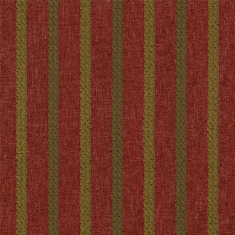 Kasmir Fabric Celtic Stripe Crimson
